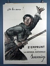 Jules-Abel Faivre, On les aura, Vintage 1916 WWI French Poster. We'll Get them picture
