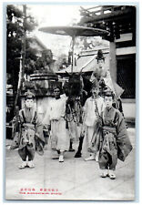 c1940's The Gionmatsuri Festival Japanese Wearing Costume Kyoto Japan Postcard picture