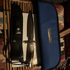 Randall-Made Knife Model 1-7 STAG Fighter +Sheath+stone+ Custom Embroidered case picture
