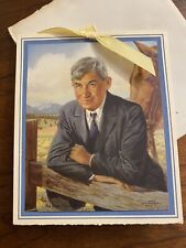 WILL ROGERS - Vintage Christmas New Year Card CALENDAR 1953 Complete Horse picture
