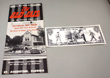 Vintage St Augustine Florida The Old Jail Souvenir Bail Bond Money brochure picture