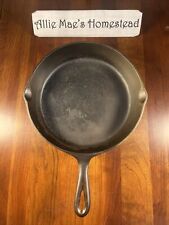 Vintage 3 Notch Lodge Cast Iron Skillet #7 - Made in USA picture