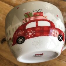 Stechcol Gracie China Christmas Coffee Tea Mug Cup Car Trees Presents Snow 16 Oz picture