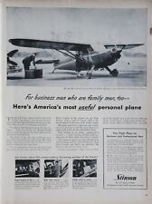 Stinson Flying Station Wagon Vintage 1948 Aviation Ad picture