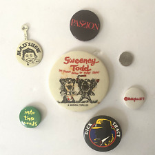 SONDHEIM Vintage Broadway Musical Pinback Button Lot of 6 Hard to Find picture