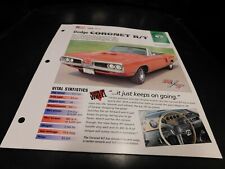 1970 Dodge Coronet Spec Sheet Brochure Photo Poster picture