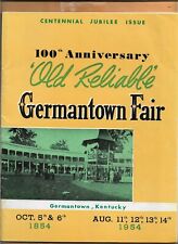 GERMANTOWN FAIR 100th ANNIVERSARY ISSUE 1954 72 PAGES VINTAGE ADVERTISING picture