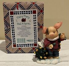 Enesco Mary Mary Had A Farm- Knots About Christmas - Pig Figurine picture