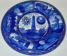 Antique Blue White Plate Myles Standish A C Burbank England 1905 picture