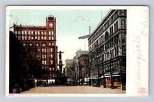 Cincinnati OH-Ohio, Fountain Square, Antique Vintage c1908 Souvenir Postcard picture