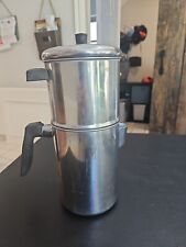 Vtg 8 Cup Stainless Steel DRIP-O-LATOR 4-pc Coffee Maker Pot Ekco Flint Camping picture