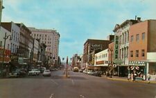 CHATANOOGA, Tennessee, Market Street. Vintage c1950s POSTCARD old cars, shops picture