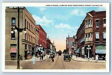 c1920's Long Avenue Looking West From Brady Street Du Bois Pennsylvania Postcard picture