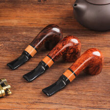Classic Briar Small Pipe Handmade Portable Solid Wood Pipe Tobacco Cigar Pipes picture