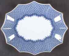Mottahedeh Blue Lace Large Oval Fluted Dish 2123450 picture