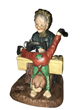 Grandma Sewing Child's Pants Figurine Arnart Art Sculpture Collectors Edition picture