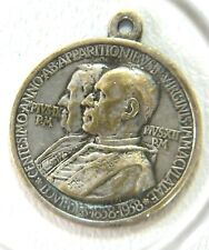 Rome Vatican Medal Centenaire des Apparitions de Lourdes 1858-1958 Catholic Pope picture