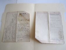 1890'S TO 1920'S STATE OF TEXAS CONTRACTS AND WARRANTY DEEDS & MORE - TUB OFCC picture