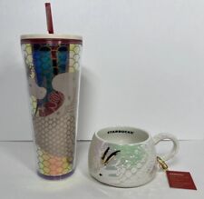 BRAND NEW 2024 Lunar Year of the Dragon STARBUCKS 24oz tumbler AND matching mug picture
