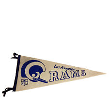Vintage 1960's Los Angeles Rams Single Bar NFL Football Team Pennant Sign picture