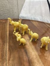 Vintage Elephants Hand Blown Glass Miniature Japan Lot picture