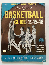 Vintage Official Basketball Guide 1945 1946 Armed Forces teams + Homefront picture