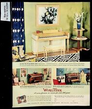 1941 Wurlitzer Pianos Home Model Spinette Plastic Fabric Vintage Print Ad 39810 picture