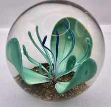 Selkirk Art Glass Scotland Lotus Signed Numbered 282/400 1987 Paperweight picture
