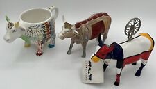 Cow Parade Lot of 2 Figurines And 1 Mug Great Condition picture