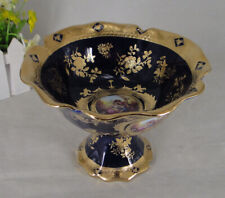 Imperial Porcelain Cobalt Blue Compote Bowl on Stand 'Second Date' picture