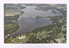 Danville, Illinois Vintage Postcard Air View Aerial Lake Vermilion picture