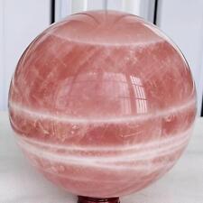 Natural Pink Rose Quartz Sphere Crystal Ball Reiki Healing 4140G picture