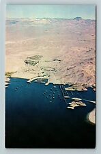 Kingman AZ-Arizona, Lake Mojave Resort, Aerial View, Vintage Postcard picture
