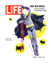 Adam West Batman March 1966 Life Magazine Cover 8x10 Photo  picture