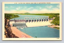 Claytor Dam Showing Peaks Knob in Southwestern Virginia Postcard picture