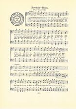 BOWDOIN COLLEGE Original Vintage Song Sheet w/ School Seal c 1937 - “Beata”  picture