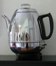 Vintage GE Pot Belly Percolator Chrome Coffee Maker  33P30  TESTED picture