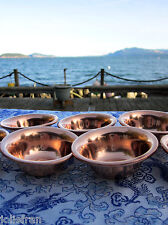 USA Seller Medium Set of 7 Copper Tibetan Buddhist Ritual Offering Bowls 2 7/8