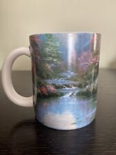 Thomas Kinkade Coffee Mug The Garden of Prayer The Gift Of Art By AMCAL - picture