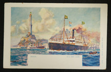 SS Nagy Lajos Genova Postcard Steamship Union Postal Universal Illustrated picture