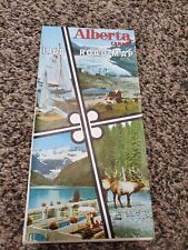 Vintage Alberta Canada 1968 Road Map Paper Folded Map Travel  picture