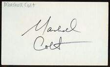 Marshall Colt signed autograph 3x5 Cut Actor Management Consultant Captain Navy picture