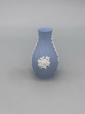 Wedgwood Jasper Ware Perfume Bottle Bud Vase 3” Tall W/ Box New NOS Vintage picture