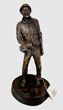 Michael Garman Vintage Beggar Man with Hand Out Statue  - Signed  1977 picture