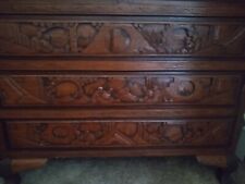Vintage Asian Hand Carved dresser,  camphor wood 7 drawers, rare picture