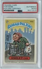 SIGNED Tom Bunk 1986 Topps Garbage Pail Kids Card Ashley Can #141a PSA DNA COA picture