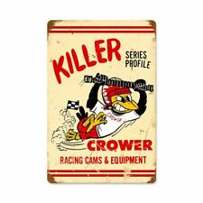 KILLER SERIES PROFILE CROWER RACING HEAVY DUTY USA MADE METAL ADVERTISING SIGN picture