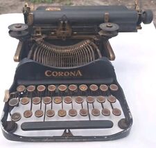 Antique 1917 Corona Folding Model 3 Typewriter USA Houston Texas  picture