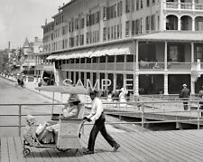 1907 Rolling Chair ATLANTIC CITY BOARDWALK 8.5x11 Photo picture
