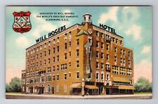 Claremore AR-Arkansas, Hotel Will Rogers, Advertising, Vintage Souvenir Postcard picture